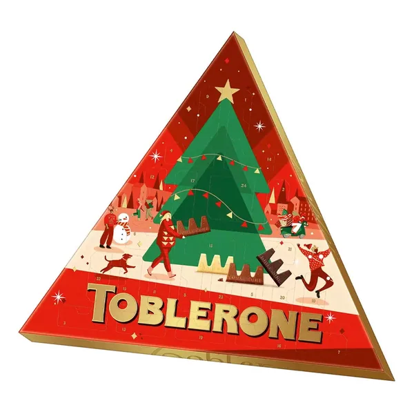 Toblerone Adventskalender - 25 chocolaatjes - 4 smaken - 200g
